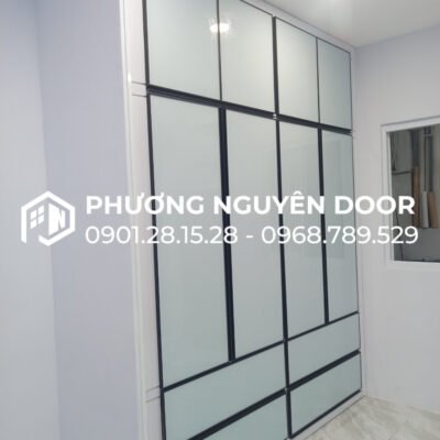 Tủ quần áo cánh kính Nhôm Kính Phương Nguyên