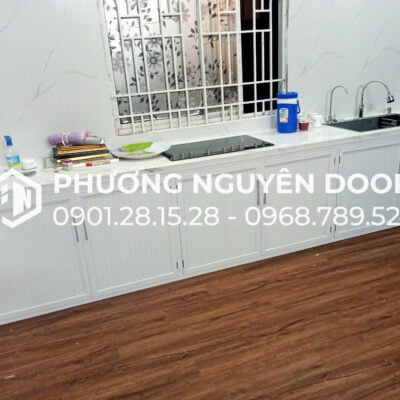 Tủ hộc bếp đơn giản tinh tế