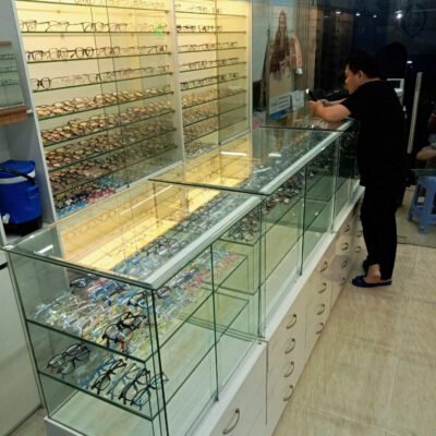 Tủ nhôm kính trưng bày